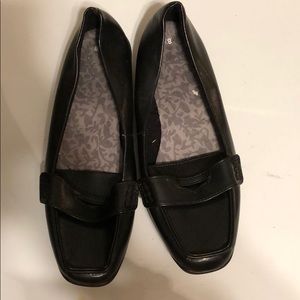 Black loafers